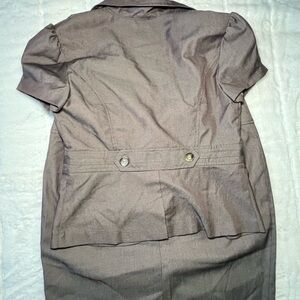 Brown Ready for Business Skirt Set